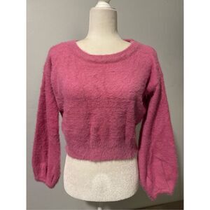 Princess Polly pink fuzzy soft pullover sweater Top 4